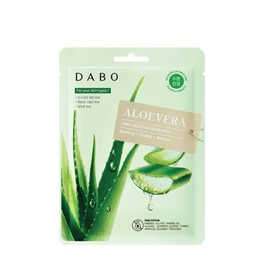 Dabo First Solution Mask Pack Alovera (Sheet Mask) 23 g